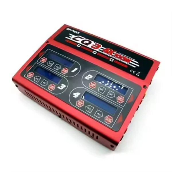 EV-PEAK CQ3 10A 4*100W 110-240V 4 Channel Balance Battery Charger for UAV Accessories